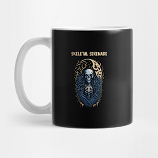 Halloween skeleton in moonlight Mug